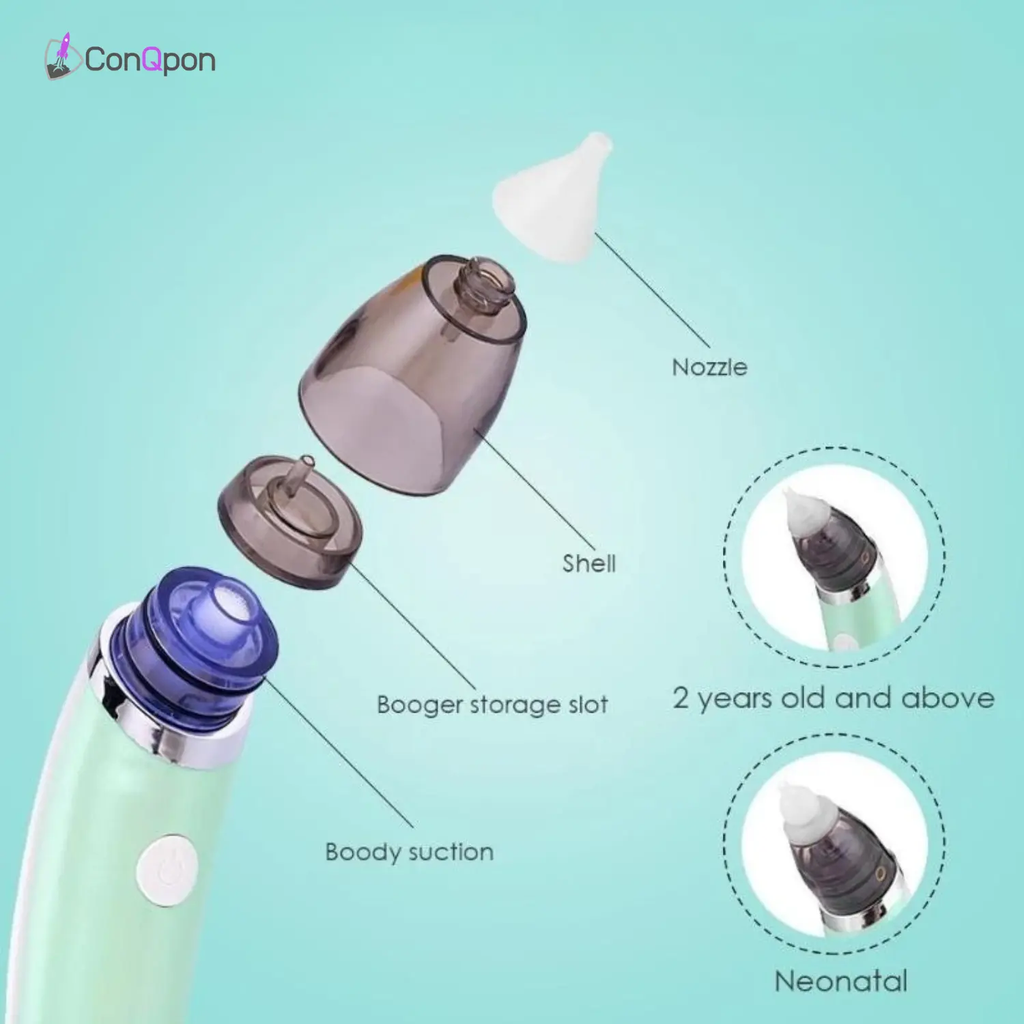Aspirador Nasal Eléctrico para Bebé ConQPon