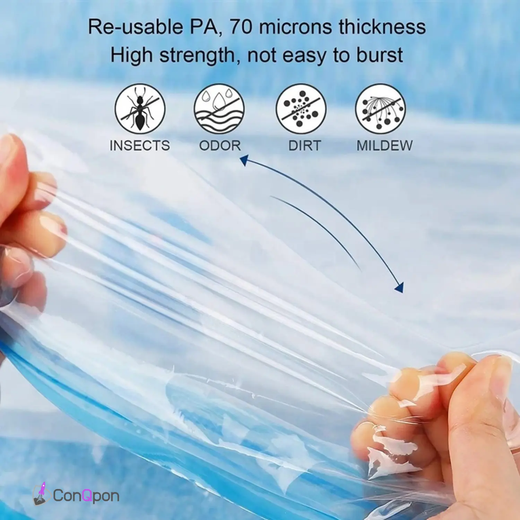 Kit x5 Bolsas al Vacío + Bomba Manual ConQPon