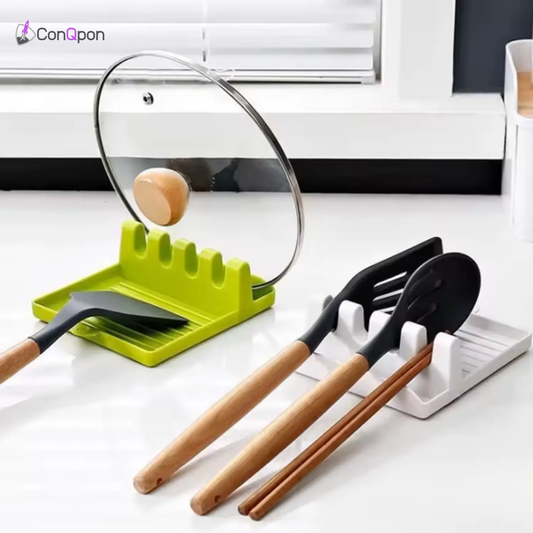 Posa cucharas con soporte de tapas ConQPon