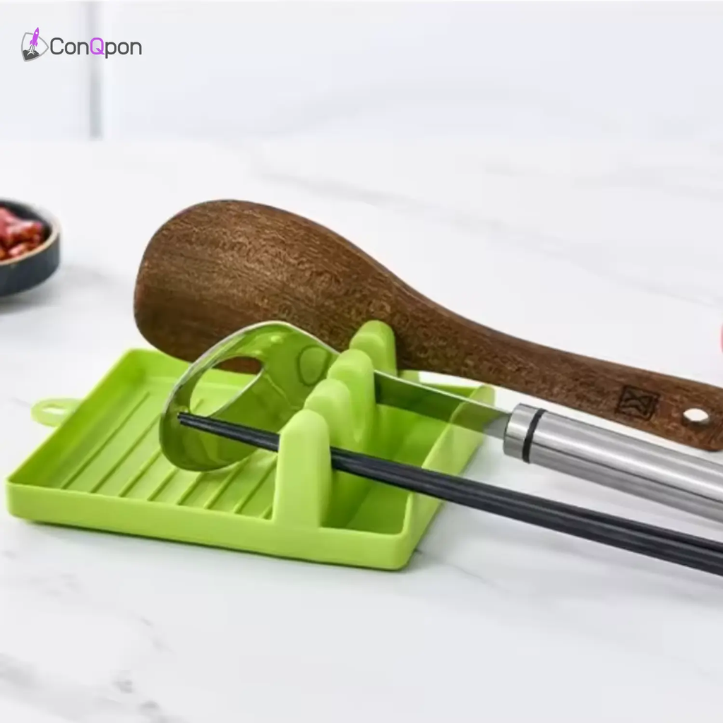Posa cucharas con soporte de tapas ConQPon
