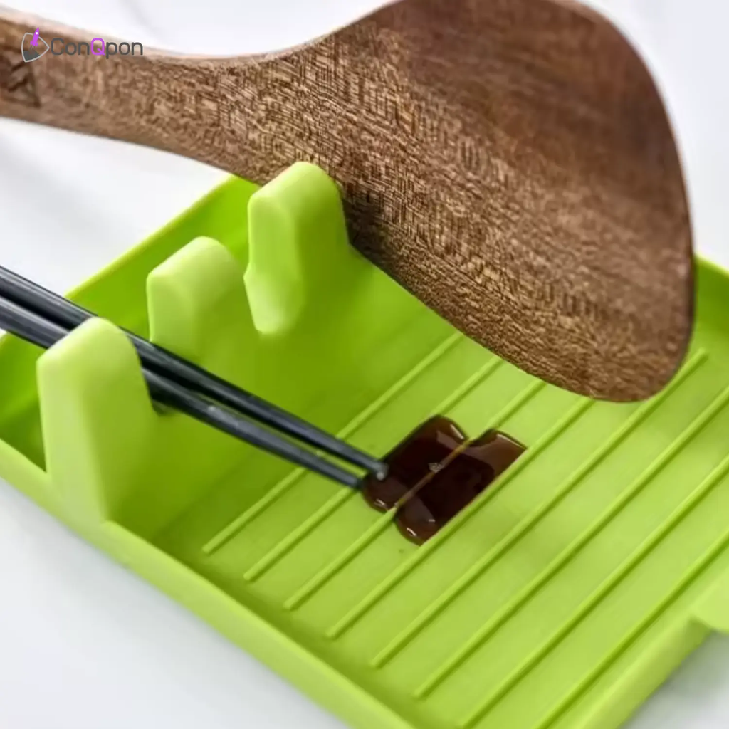 Posa cucharas con soporte de tapas ConQPon