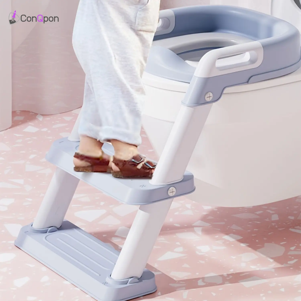 Escaleras con reductor de baño para niño ConQPon