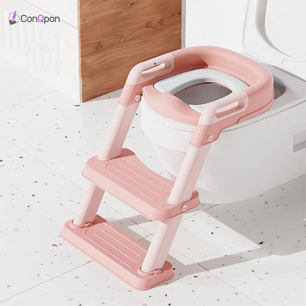 Escaleras con reductor de baño para niño ConQPon