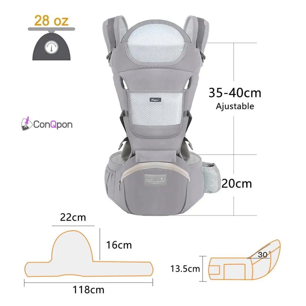 Fular Ajustable para Bebé ConQPon