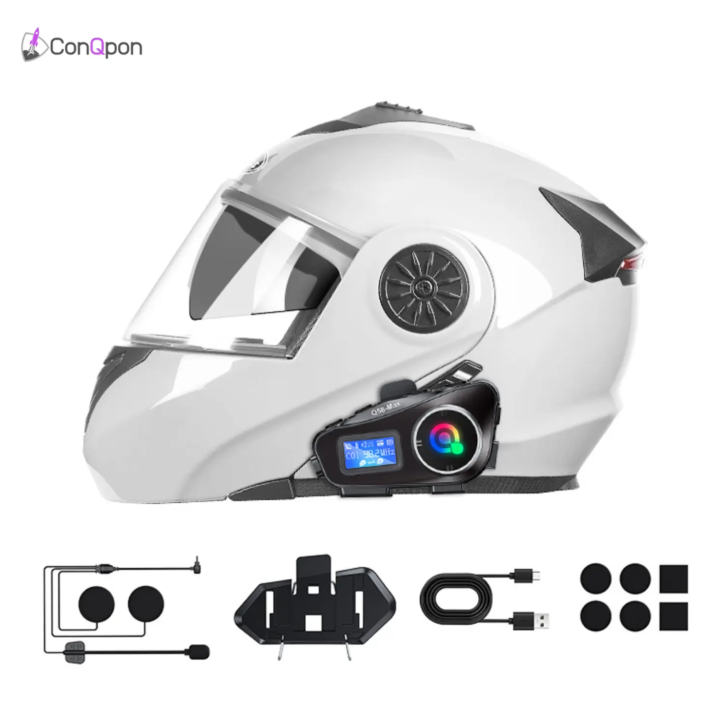 Intercomunicador para Casco de Moto Q58-MAX ConQPon
