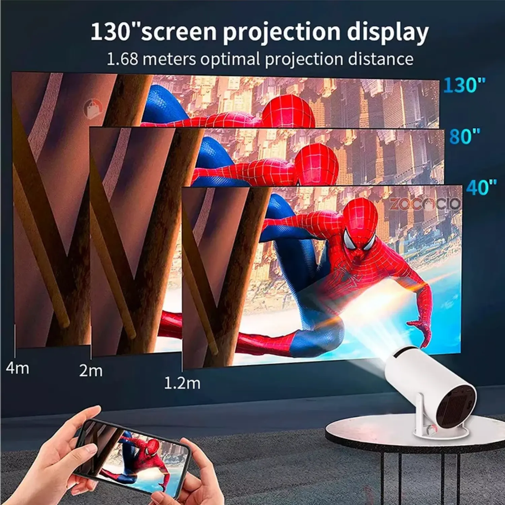 Proyector LED HY – Tu cine en casa ConQPon