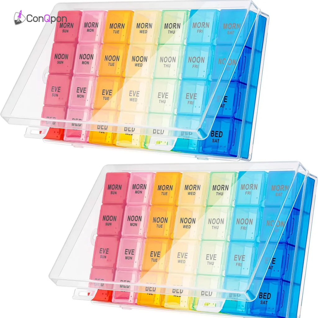Organizador Semanal de Pastillas 7 Días ConQPon