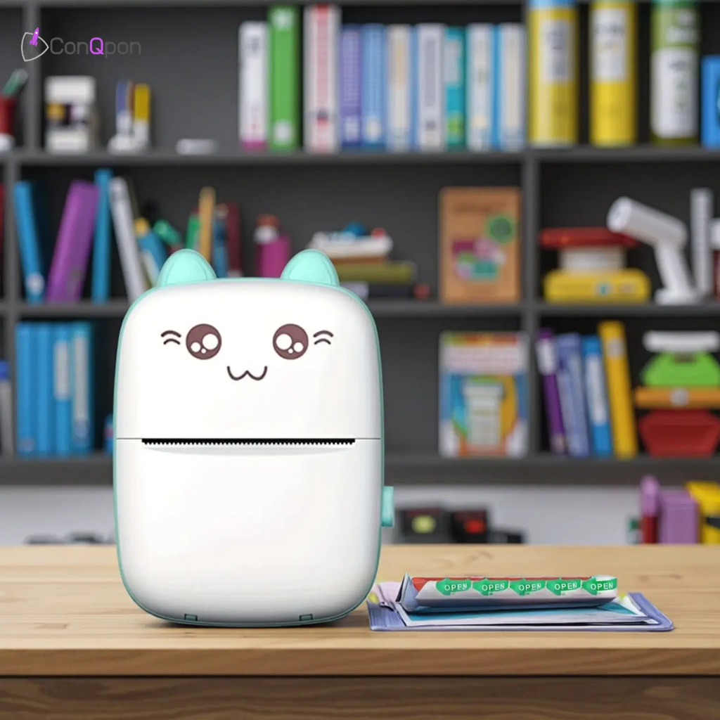 Mini Impresora Térmica de Gatito ConQPon
