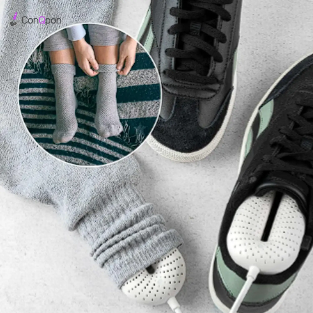 Secador de zapatos eléctrico portátil ConQPon