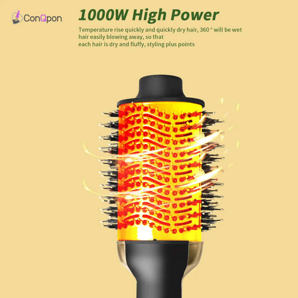 Cepillo Secador 3D Aguacate ConQPon