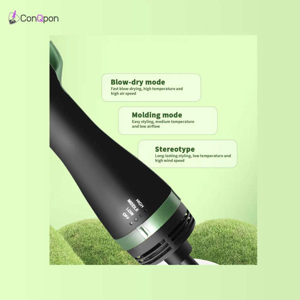 Cepillo Secador 3D Aguacate ConQPon